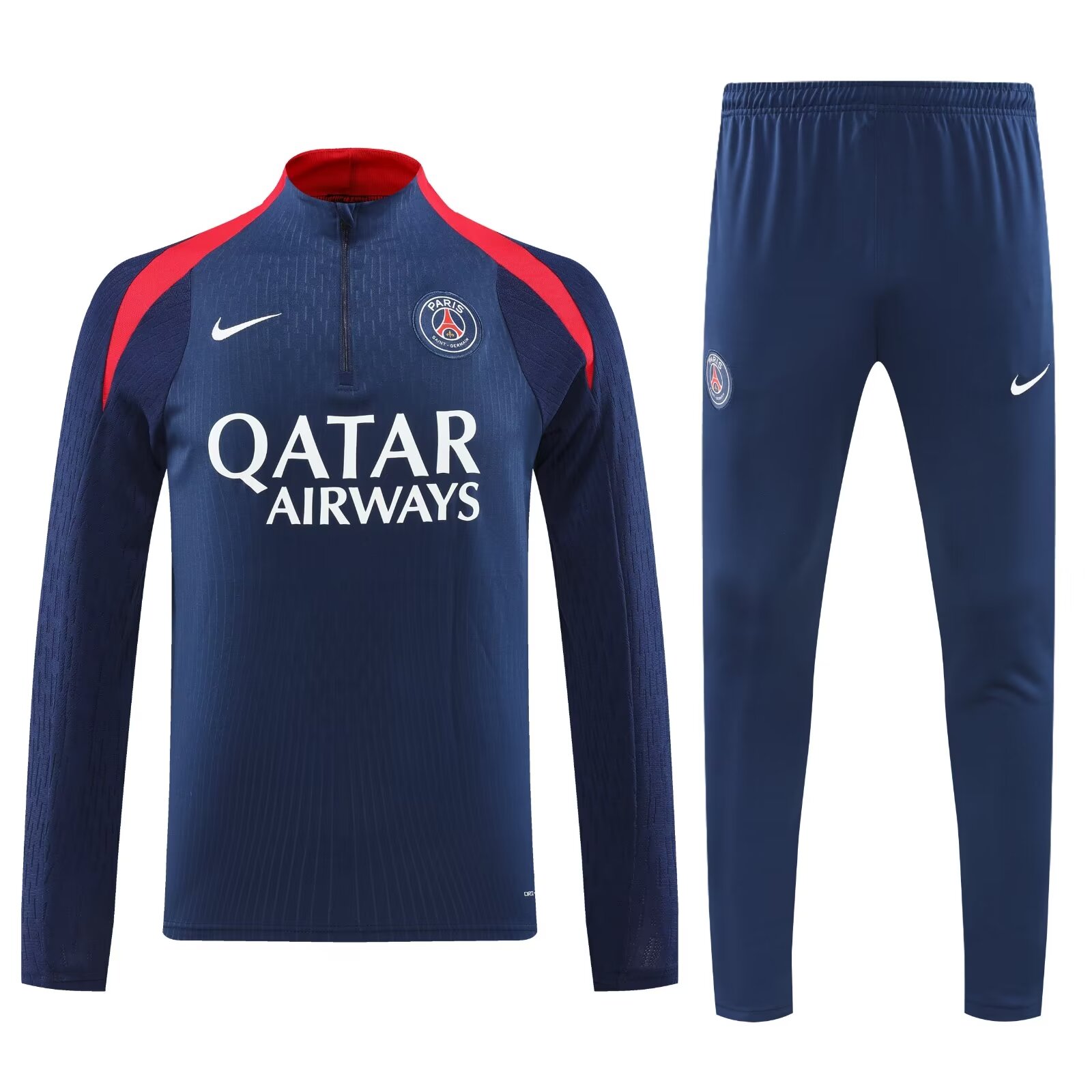 AAA Quality Barcelona 24/25 Tracksuit - Dark Blue/Red